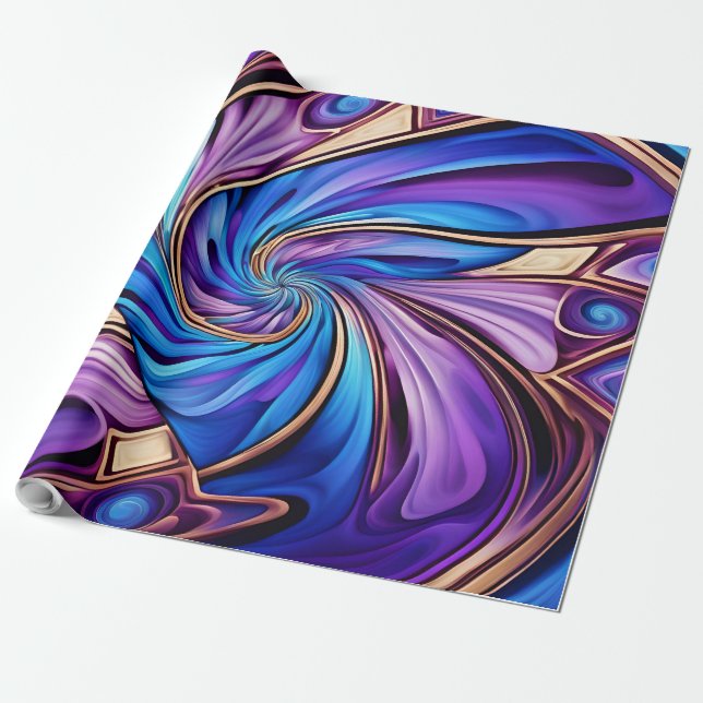 papel de envoltura espiral vívida (Desenrollado)