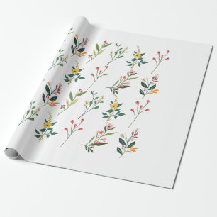 Papel de envoltura floral