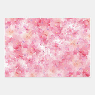 Papel de envoltura floral rosa