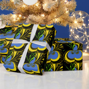 Papel de envoltura fresco de oro personalizado Dis