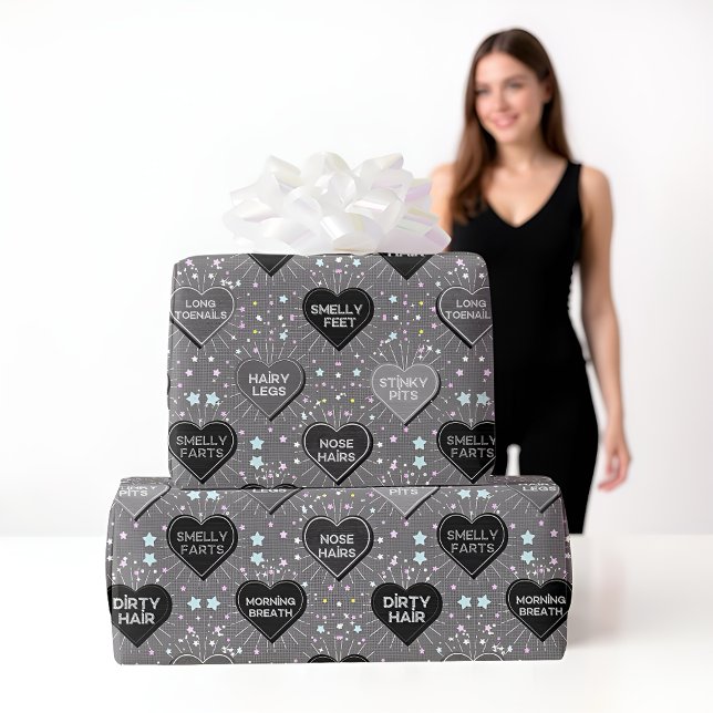 Papel de envoltura gris de amor real (Subido por el creador)