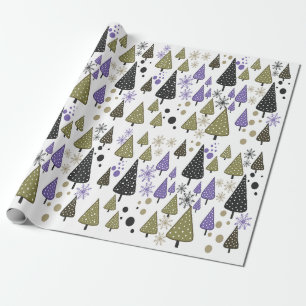 Papel de envoltura Little Forest Sage-Purple