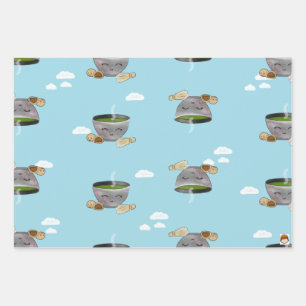 Papel de envoltura Matcha y Mochi