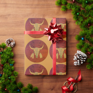 Papel de envoltura mate de Búfalo Fantasma Rojo