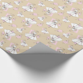 Papel de envoltura múltiple de moda Novia Neutral