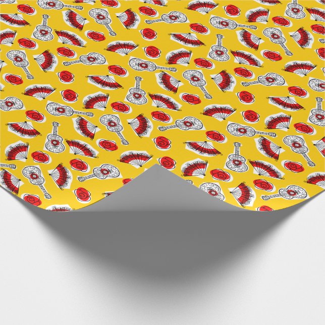 Papel de envoltura múltiple de souvenirs españoles (Esquina)