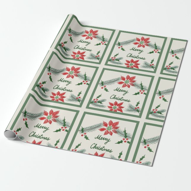 Papel de envoltura navideño (Desenrollado)