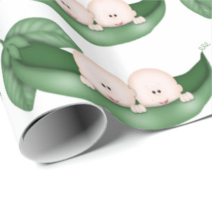 Papel de envoltura para bebés gemelos Unisex