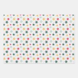 Papel de envoltura para copos de nieve de 3