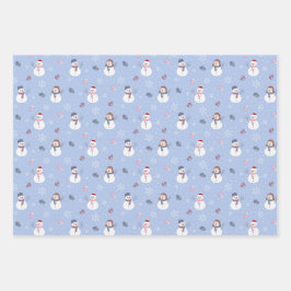 Papel de envoltura para hombres de nieve