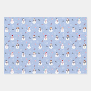 Papel de envoltura para hombres de nieve