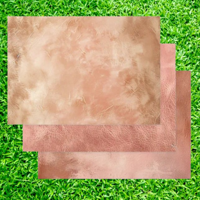 Papel de envoltura para lechera Rubor Peach (It’s a perfect blend of rustic charm and modern style, featuring  three adorable cow leather)