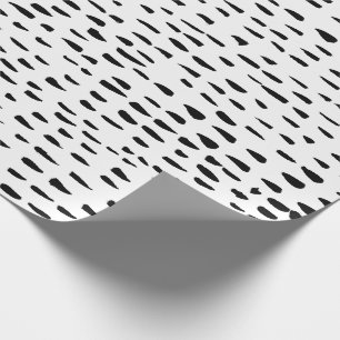 Papel de envoltura pintado a mano con puntos y gui