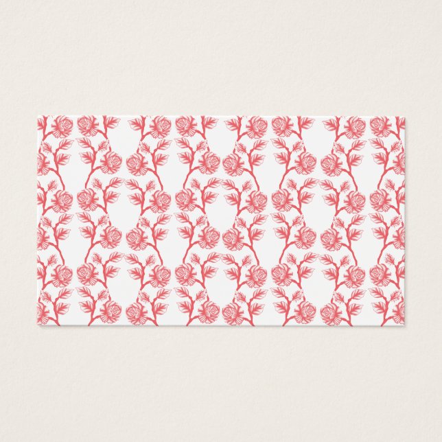 Papel de envoltura rojo y rosa con repetición (Frente)