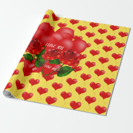 Papel de envoltura romántico