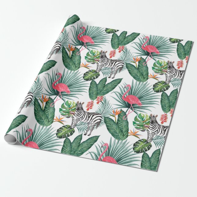 Papel de envoltura tropical (Desenrollado)
