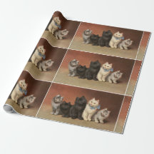 Papel de envolver a los cinco gatitos