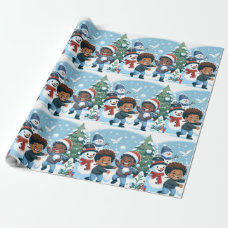 Papel de envolver a Navidades de Black Boy