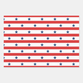 Papel de envolver a rayas de moda conjunto de hoja