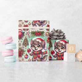 Papel de envolver a Wolfman festivo