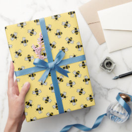 Papel de envolver abejas, regalo de abeja de miel