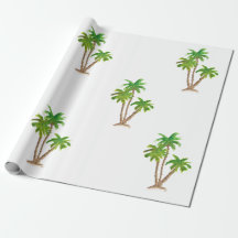 Papel de envolver acuático Palm Tree Beach