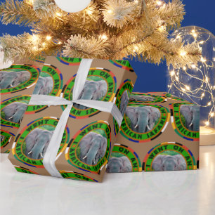 Papel de envolver al joven elefante de toro Safari