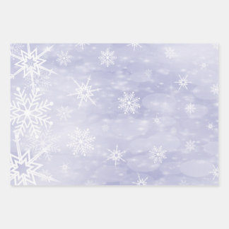 Papel de envolver blanco para copos de nieve