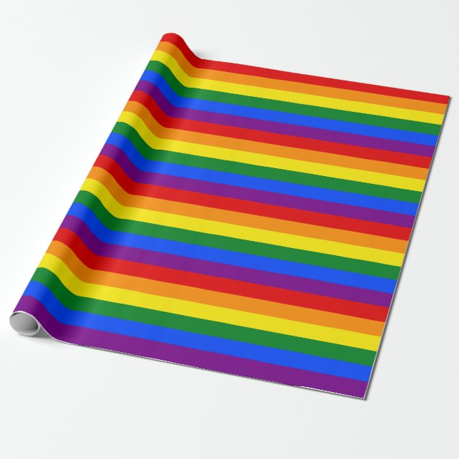 Papel de envolver con bandera arco iris (Desenrollado)