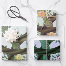 Papel de envolver con enredaderas abstractas moder