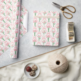 Papel de envolver con lazo, papel de regalo floral
