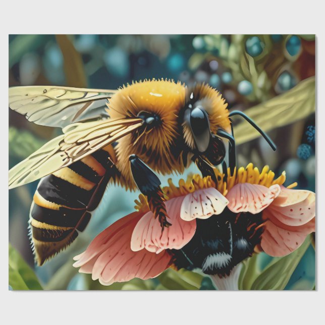 Papel de envolver con polen de recogida de abejas (Superficie plana)