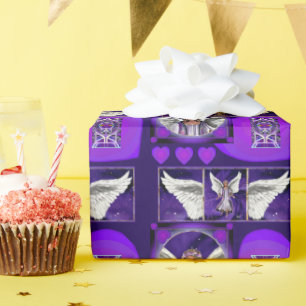 Papel de envolver de almas moradas