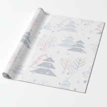 Papel de envolver de árbol de Navidad moderno