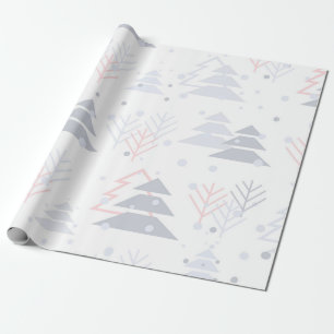 Papel de envolver de árbol de Navidad moderno