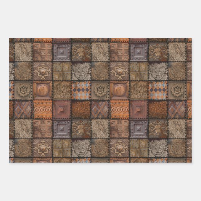 Papel de envolver de azulejos de época (Anverso)