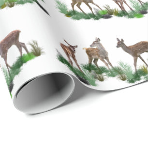 Papel de envolver de Bambi Meadow (elegir color)