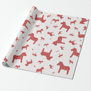 Papel de envolver de caballos Red Dala