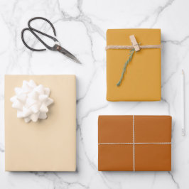 Papel de envolver de color naranja sólido moderno