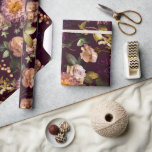Papel de envolver de ducha de novia oscuro y amoro<br><div class="desc">Papel de envolver de ducha de novia oscuro y amoroso</div>