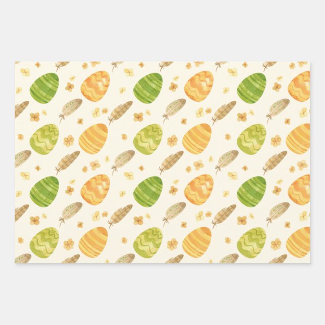 Papel de envolver de huevos de Pascua - Festividad (Anverso)