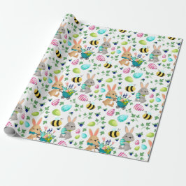 Papel de envolver de huevos y abejas