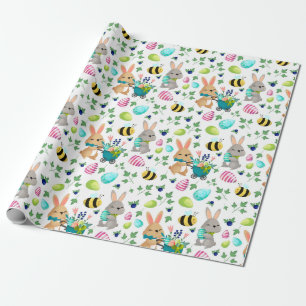 Papel de envolver de huevos y abejas