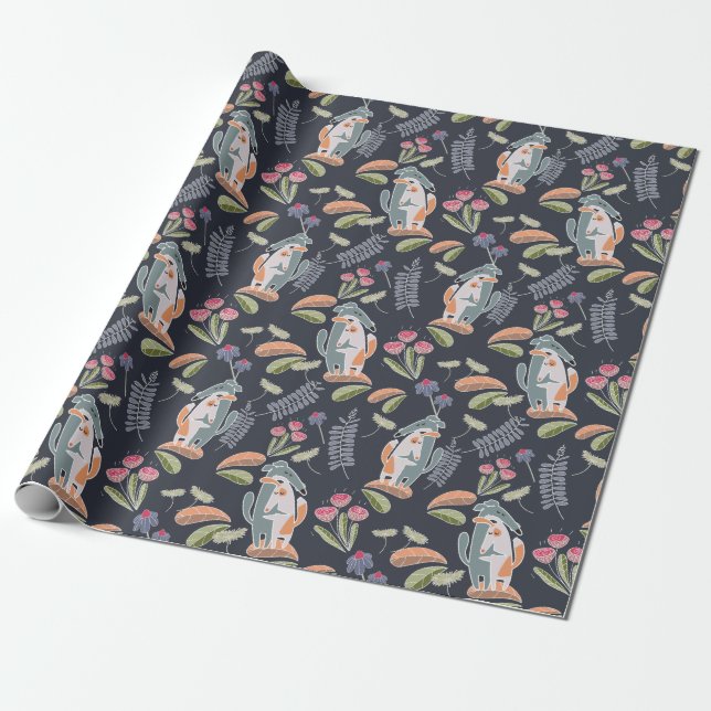 Papel de envolver de la Marina de Bonito Podenco y (Desenrollado)