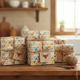 Papel de envolver de la silueta de la cabeza de to