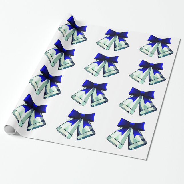 Papel de envolver de las campanas plateadas (Desenrollado)