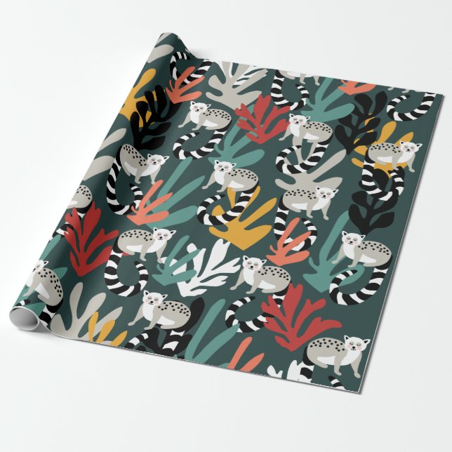 Papel de envolver de lémur mate (Desenrollado)