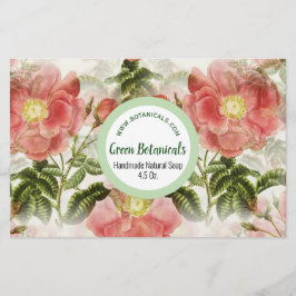 Papel de envolver de marca de marca de color agua