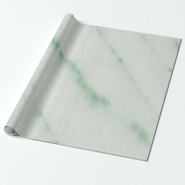 Papel de envolver de mármol blanco y verde (Desenrollado)