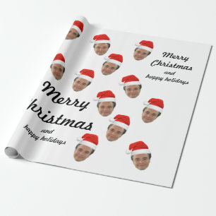 Papel de envolver de Navidades de cara personaliza